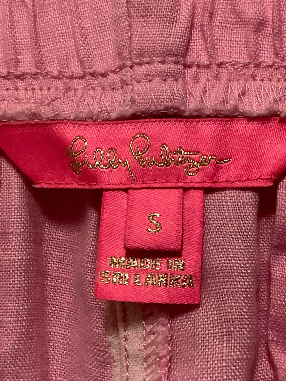 Lilly Pulitzer| Pink Scalloped Linen Shorts 4” Inseam Casual Resortwear - Picture 2 of 10